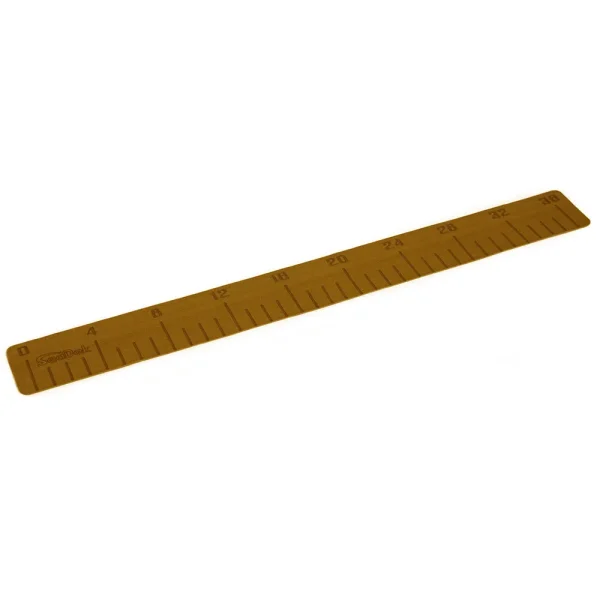 SeaDek 4 x 36 3mm Fish Ruler w/Laser Logo Mocha Brushed - 101.6mm x 965.2mm x 3mm