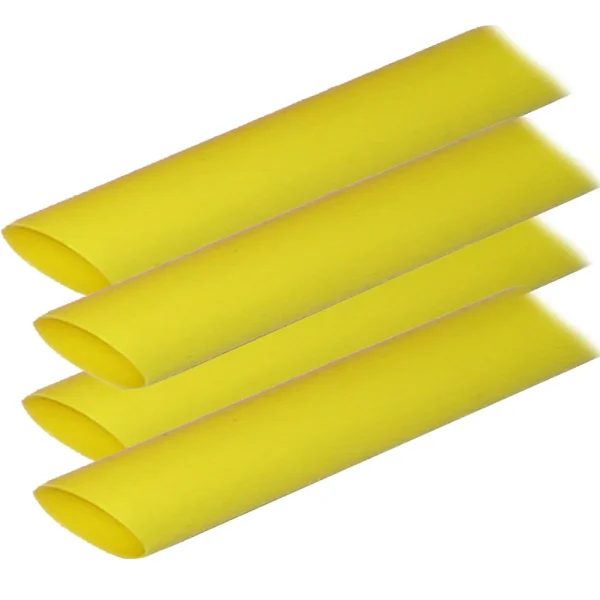 Ancor Adhesive Lined Heat Shrink Tubing (ALT) - 3/4 x 12 - 4-Pack - Yellow
