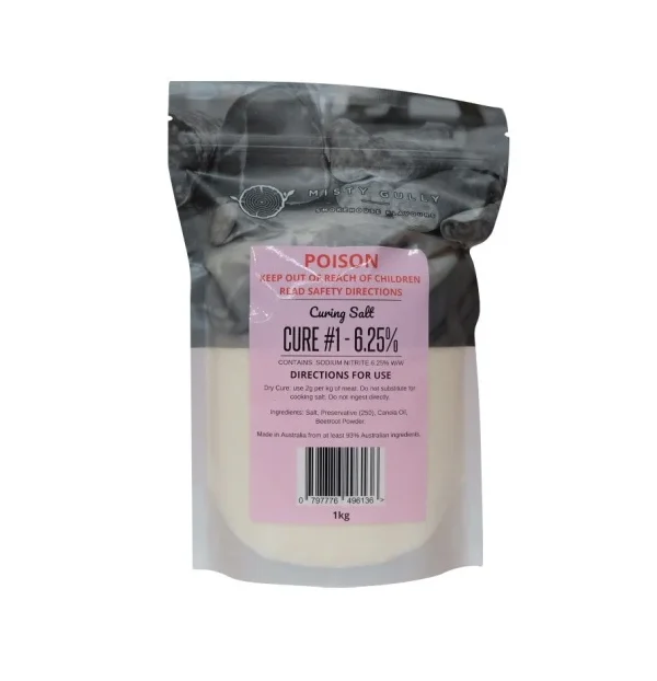 Misty Gully Cure #1 6.25% – 1kg (Bacon, Ham etc.)