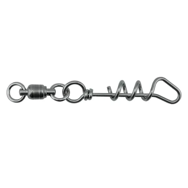 Afw Stainless Steel Ball Bearing Dredge Swivel With Stainless Steel Corckscrew Snap