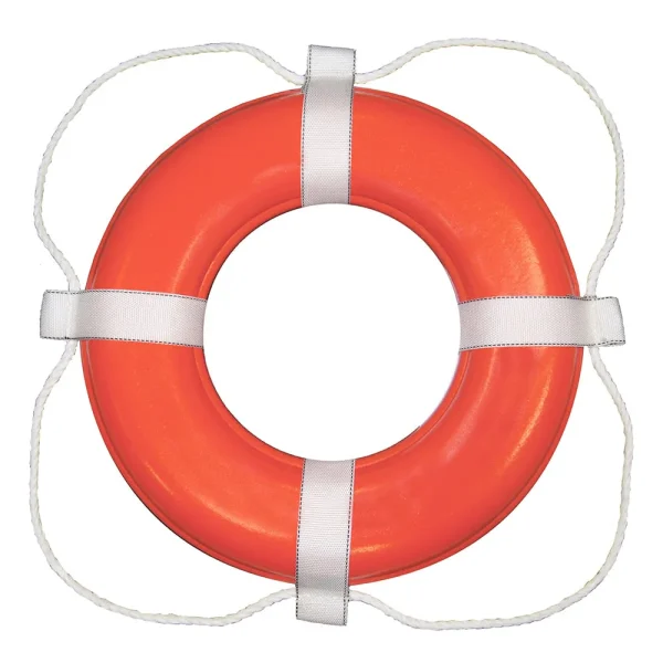 Taylor Made Foam Ring Buoy - 20 - Orange w/White Grab Line