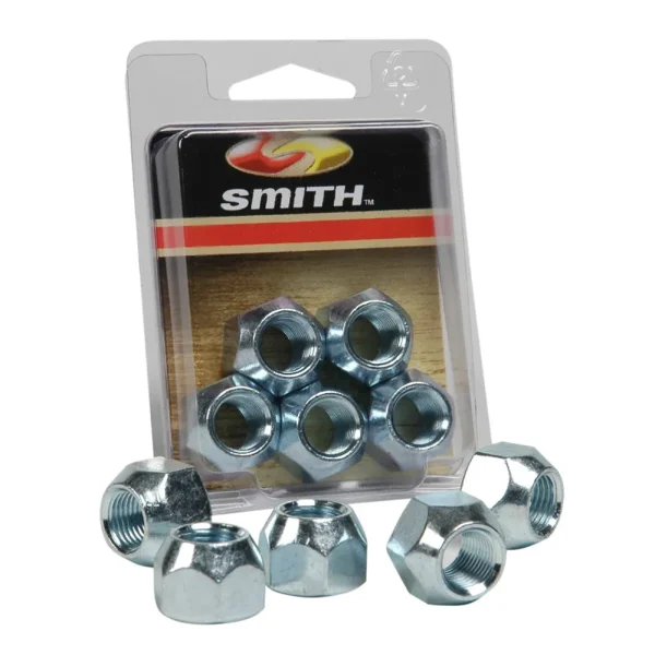 C.E. Smith Package Wheel Nuts 1/2 - 20 - 5 Pieces - Zinc
