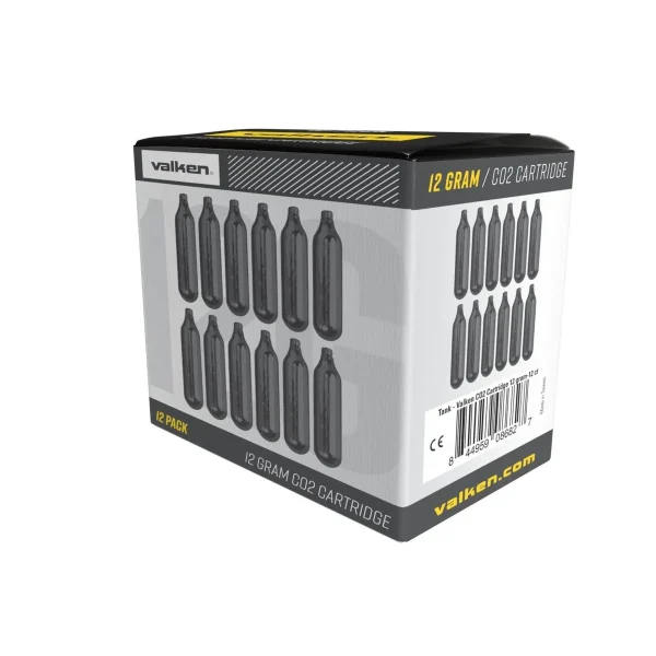 Valken 12G Co2 Cartridges - 12 Count