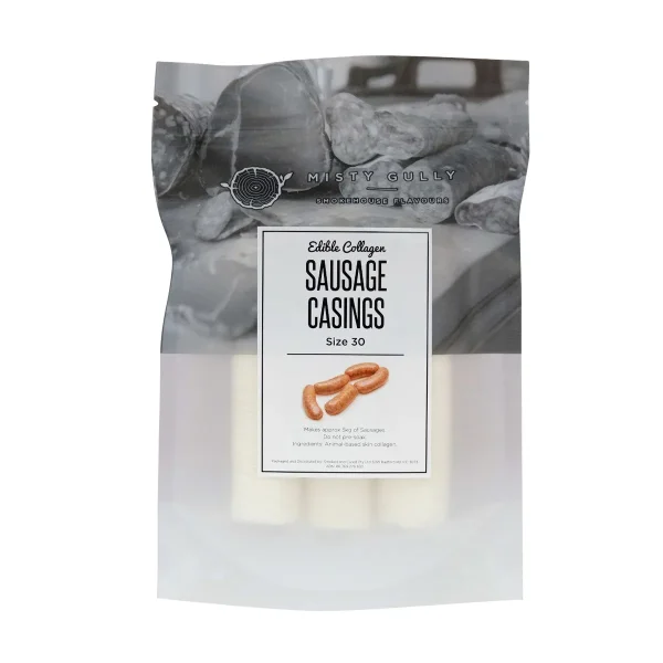 Misty Gully Collagen Sausage Casings (Size 30)