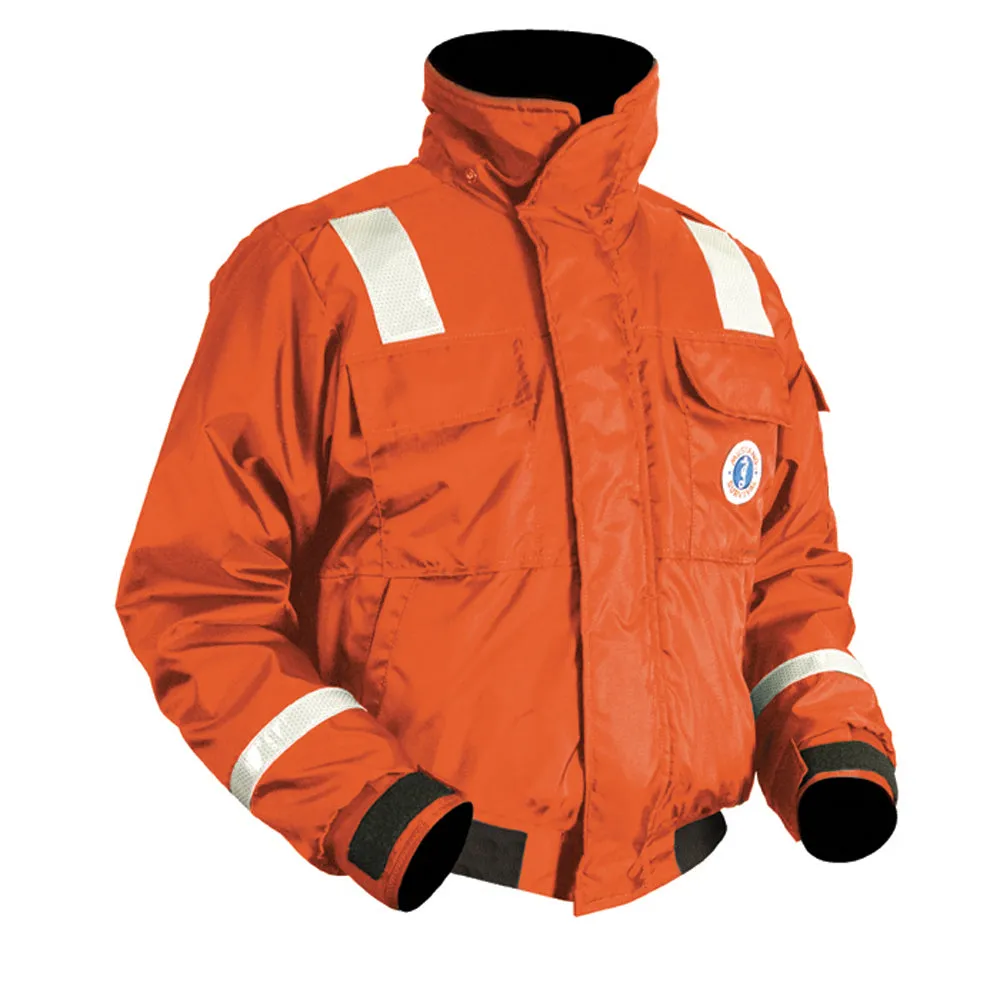 2rMustang-Classic-Flotation-Bomber-Jacket-w-Reflective-Tape-Orange-XXXL