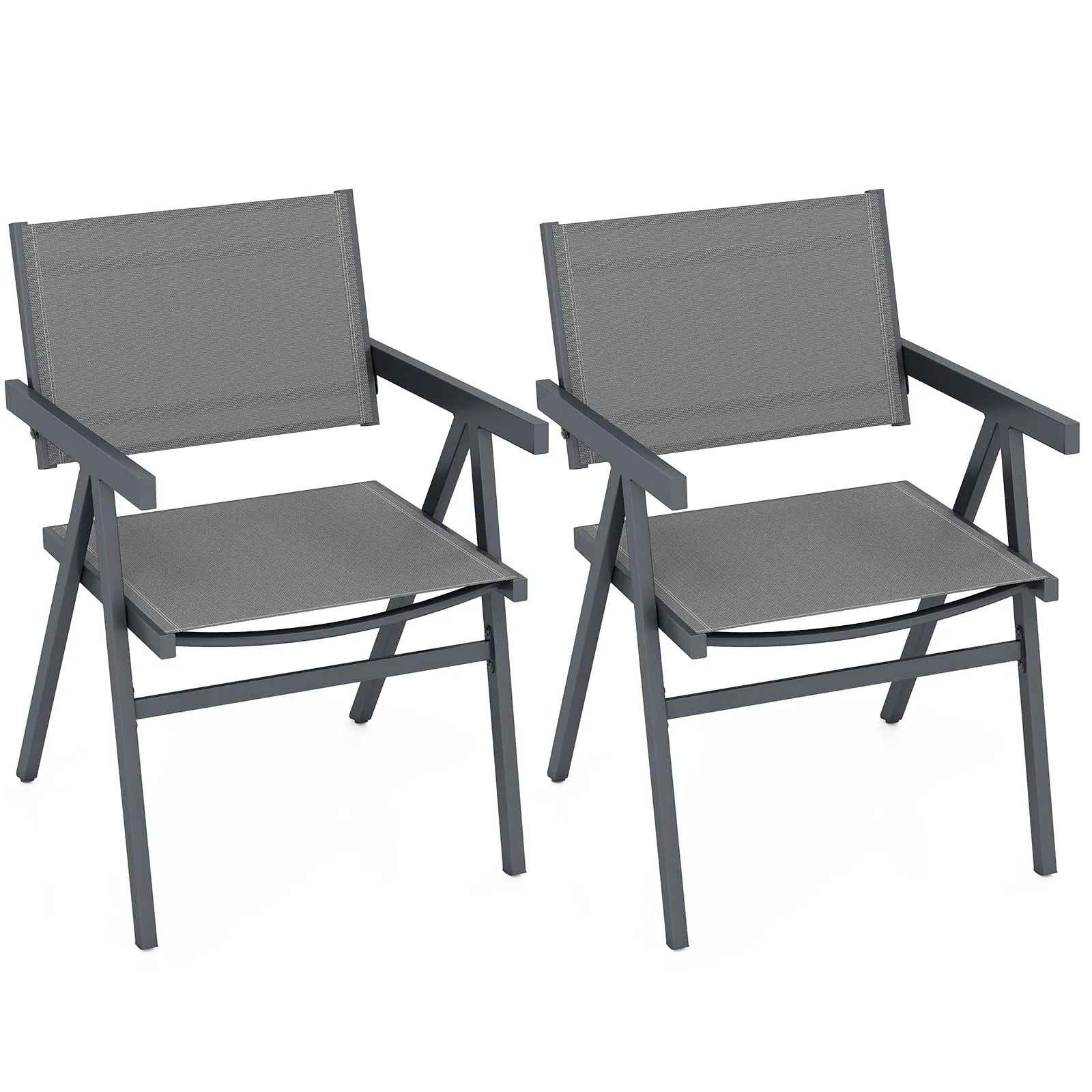 3bTangkula-Patio-Chairs-with-Breathable-Fabric-Seat-Tilt-Backrest