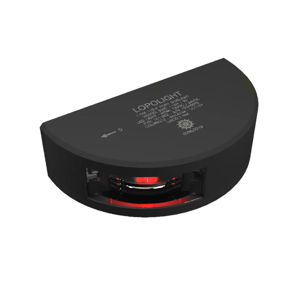 3mLopolight-Series-101-002-Port-Side-Light-1NM-Vertical-Mount-Red-Black-Housing