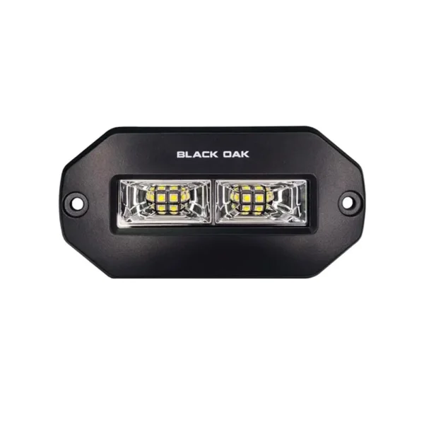 Black Oak Pro Series 4 Flush Mount Spreader Light - Black Housing