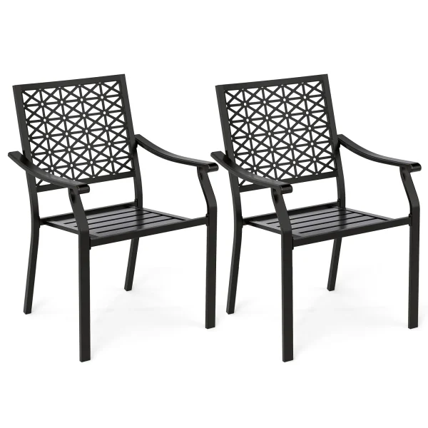 Tangkula Patio Dining Chairs Set