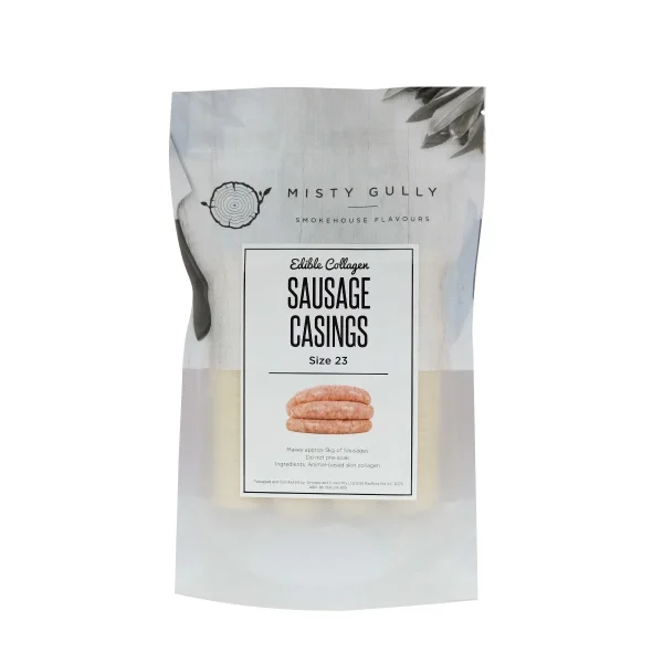 Misty Gully Collagen Sausage Casings (Size 23) | CASINGS23