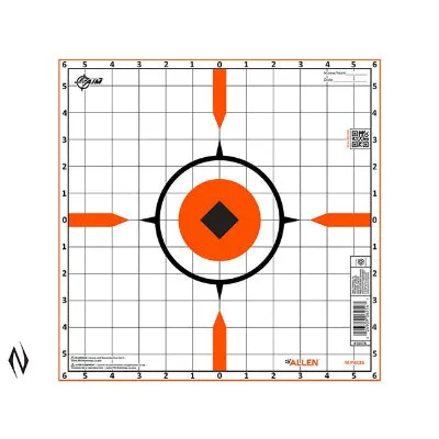 Allen EZaim Rigid Sight In Paper Target 12 10pk