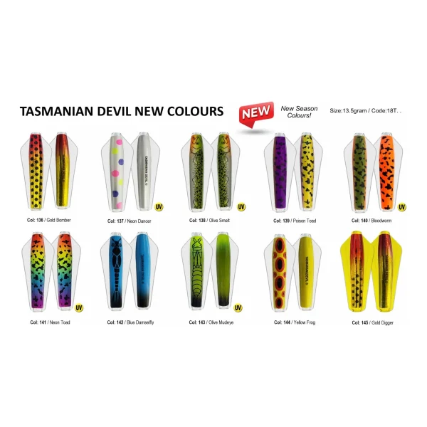 Tassie Devil 13.5g New Colours