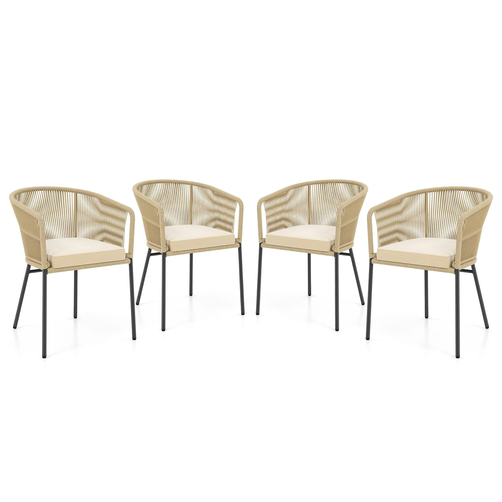 5yTangkula-Patio-Chairs-Set-of-4-Upholstered-Accent-Chairs-w-Curved-Backrest