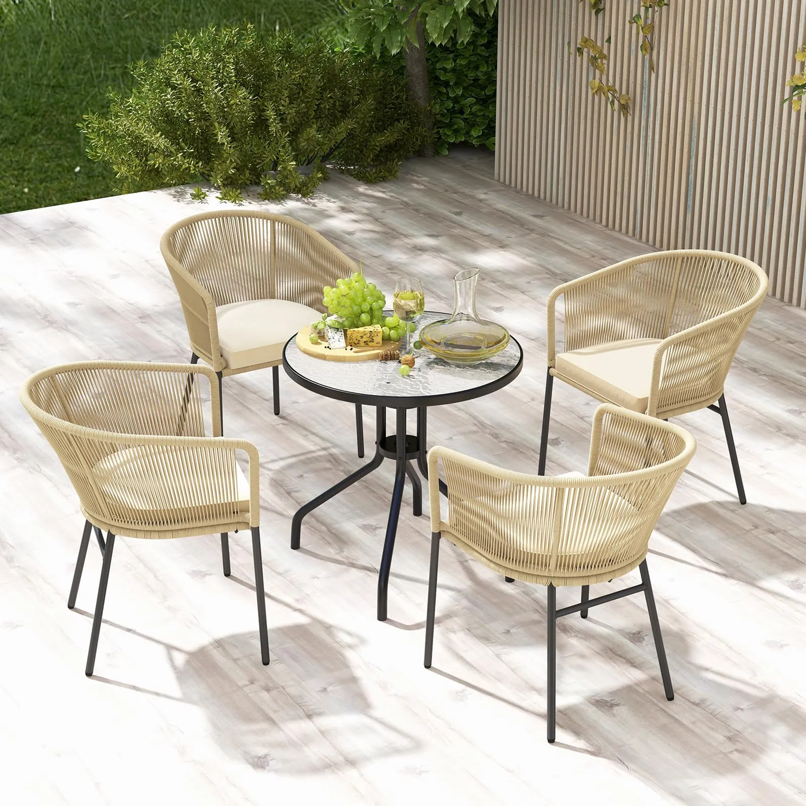 5yTangkula-Patio-Chairs-Set-of-4-Upholstered-Accent-Chairs-w-Curved-Backrest_1
