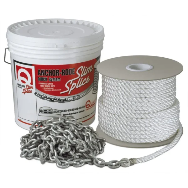 Quick Anchor Rode 20 - 7mm Chain - 100 - 1/2 3 Plait Rope