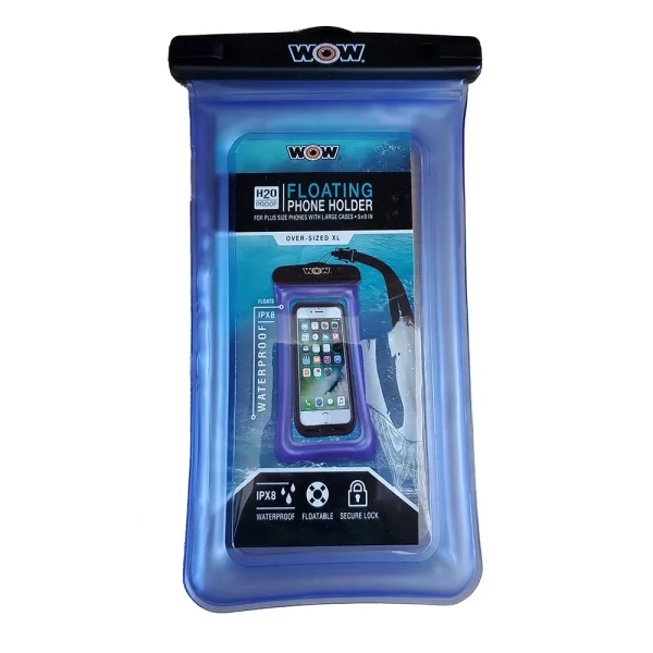 WOW Watersports H2O Proof Smart Phone Holder - 5 x 9 - Blue
