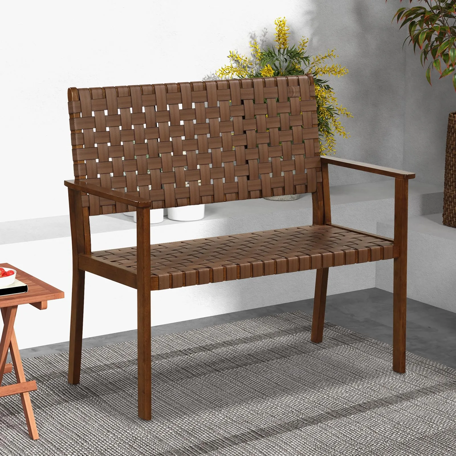 6qTangkula-Patio-Loveseat-Bench-Outdoor-All-Weather-Bench_1