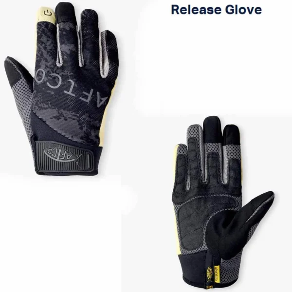 Aftco Black Storm Camo Release Gloves