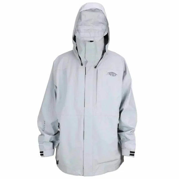 Aftco Light Gray Barricade Rain Jacket