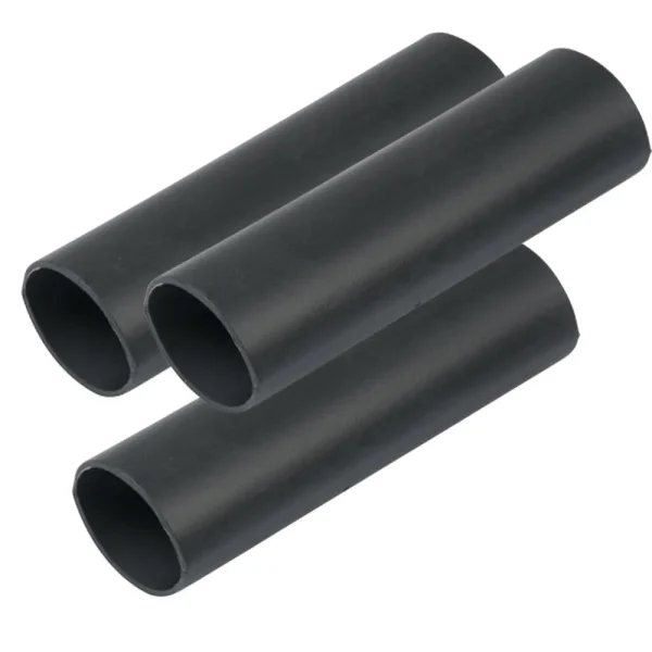 Ancor Heavy Wall Heat Shrink Tubing - 3/4 x 6 - 3-Pack - Black
