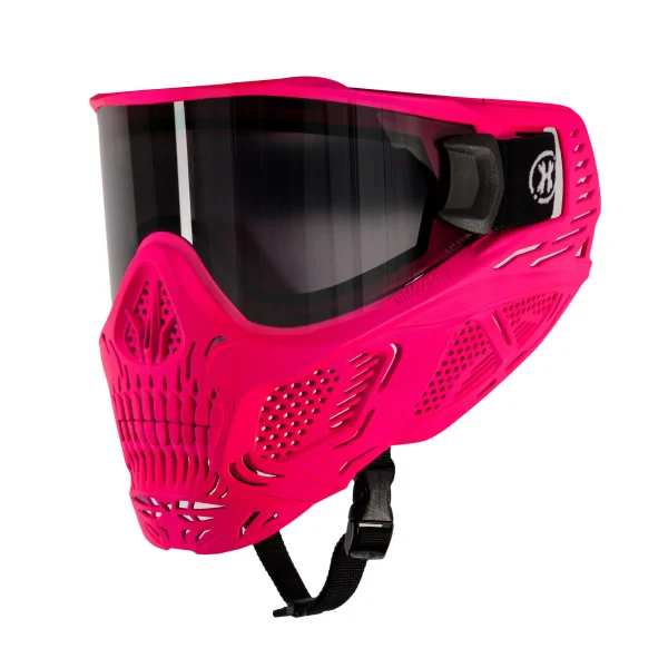 HSTL Skull Goggle Neon Pink - W/ Smoke Lens | Paintball Goggle | Mask | Hk Army