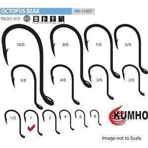 Kumho 11077 Octopus Beak Hooks Value Pack