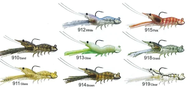 Live Target Fleeing Shrimp Soft Plastic