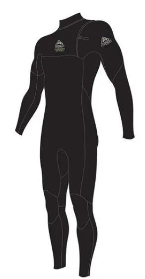 Adrenalin Fuzion No Zip Steamer Wetsuit Black Junior