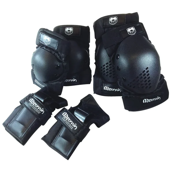 Adrenalin Child Skate Protection 6 Piece Set Elbow Knee Pads and Wrist Brace