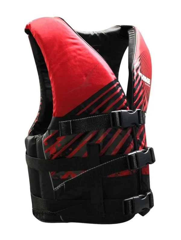 BLA Wakemaster Level 50 Nylon Life Jacket PFD2 Vest - Black Red